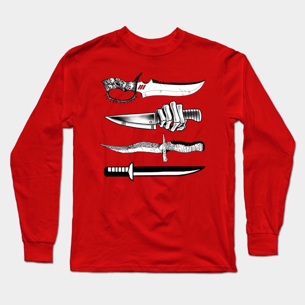 KNIVES Long Sleeve T-Shirt by ZODD